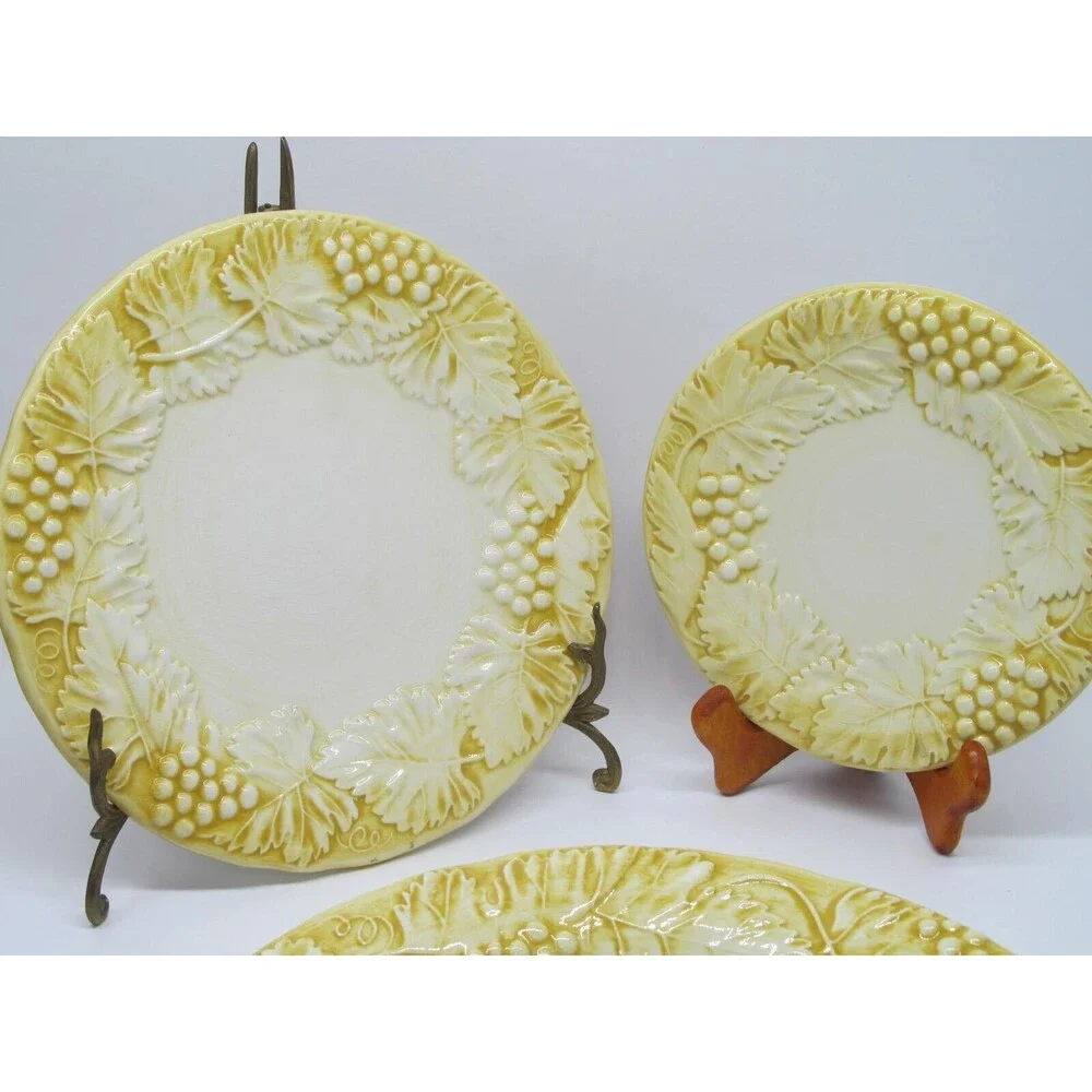 Williams Sonoma Napa Saffron Yellow 10.5 Pasta Bowl 8.75 Plate 6.5 Plate READ